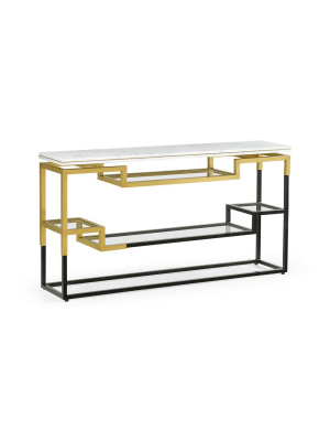 Fusion Bronze & Brass Console