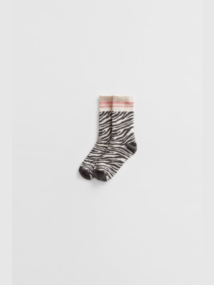 Zebra Print Socks