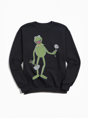 Disney The Muppets Kermit The Frog Crew Neck Sweatshirt