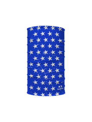 Stars Blue White Kids Neck Gaiter