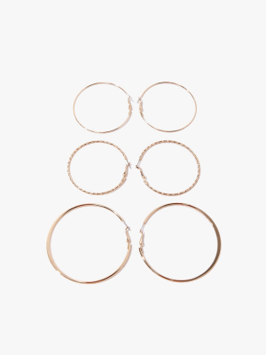 Assorted Hoop Earring Set