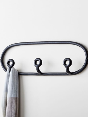 Sin Ceramic Trio Coat Rack - Black