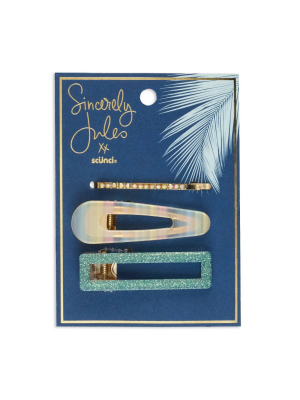 Sincerely Jules By Scunci Acryllic Salon Clip And Bobbie Pin Set