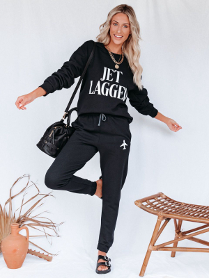 Jet Lagged Cotton Blend Pocketed Joggers - Final Sale