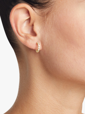 Tarakini Diamond Mini Hoop Earrings