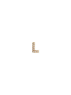 Diamond Letter L Charm