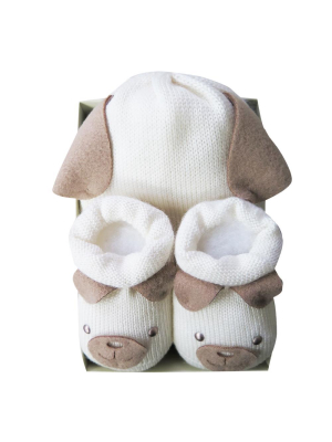 Doggy Hat And Bootie Set