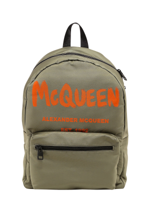 Alexander Mcqueen Graffiti Metropolitan Backpack