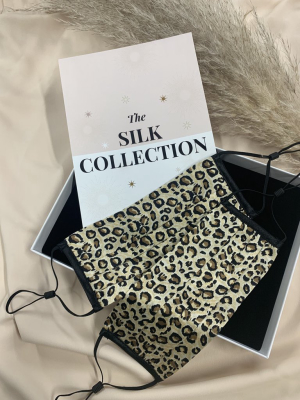 Pack Of Two Animal Print 100% Mulberry Silk Face Coverings