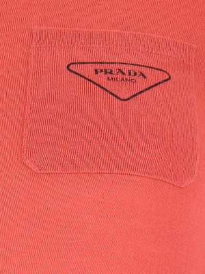 Prada Logo Pocket Knit Jumper