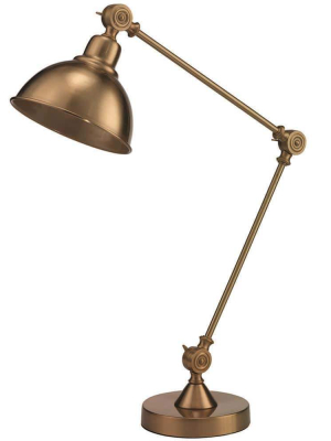 Jamie Young Wallace Table Lamp In Antique Brass