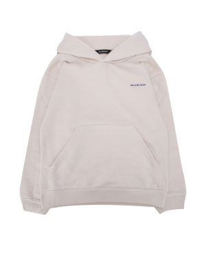 Balenciaga Kids Logo Printed Hoodie