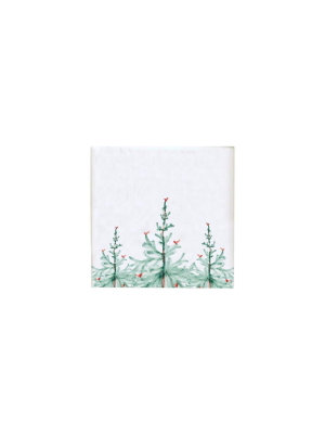 Vietri Lastra Holiday Cocktail Napkins - Pack Of 20