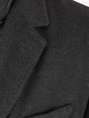 Herno Single-breasted Layered Coat