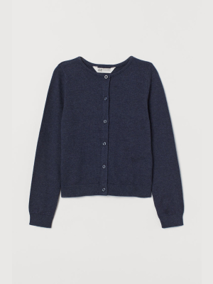 Fine-knit Cotton Cardigan