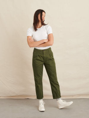 Boy Pleated Pant In Chino