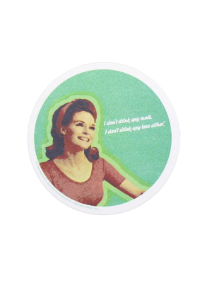 Crowded Coop, Llc Single Retro Cork Drink Coaster - I Don’t Drink Anymore/any Less