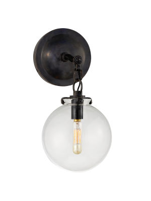 Katie Small Globe Sconce In Various Colors And Designs