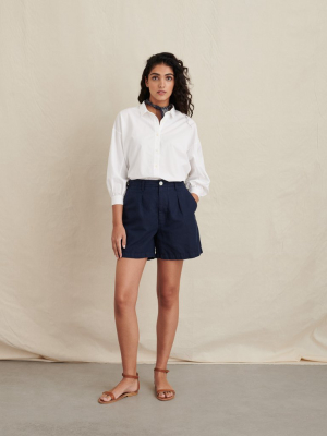 Boy Pleated Shorts In Linen