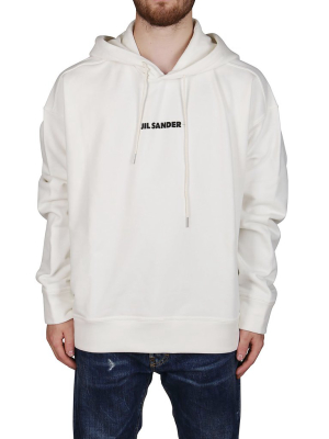 Jil Sander Logo Printed Hoodie