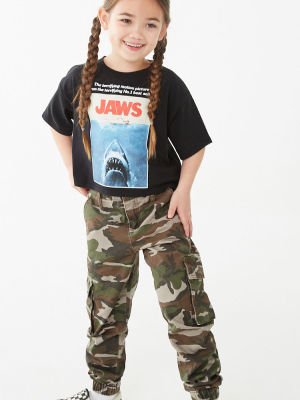 Girls Camo Cargo Joggers (kids)