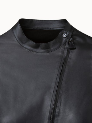 Lamb Nappa Leather Blouse Jacket