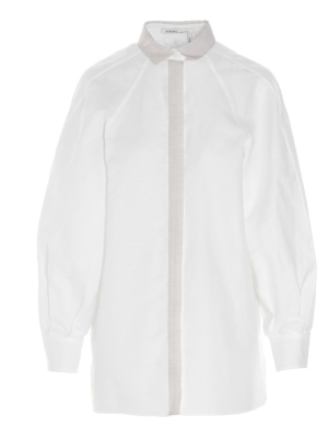 Agnona Contrast Trim Shirt