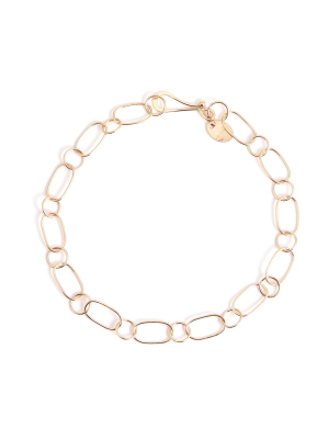 Oval And Round Chain Bracelet