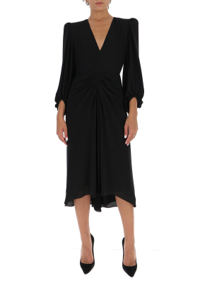 Philosophy Di Lorenzo Serafini V-neck Draped Midi Dress