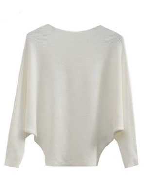 'michelle' Boat Neck Batwing Dolman Sleeves Sweater (9 Colors)