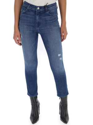 J Brand Ruby High Rise Cropped Jeans