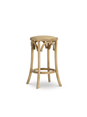 Rae Ratten Seat Backless Counter Height Barstool - Linon