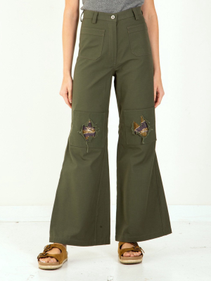 Peace-n-patch Pants