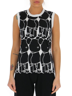 Comme Des Garçons Allover Toy Print Tank Top