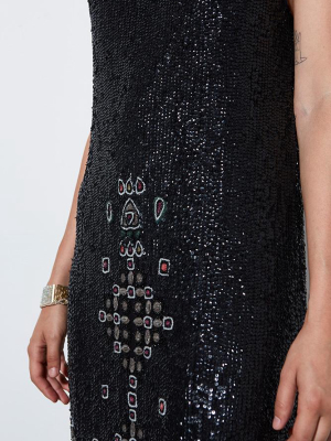 Twiggy Beaded Dress