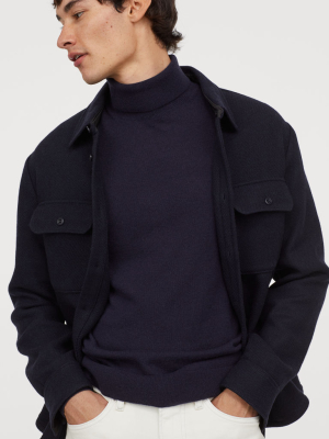 Merino Wool Turtleneck Sweater