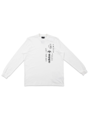 Adidas Originals By Aw Graphic Long Sleeve White