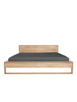 Oak Nordic Ii Bed With Slats In Various Sizes