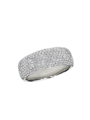 Effy Pave Classica 14k White Gold Diamond Ring, 0.99 Tcw