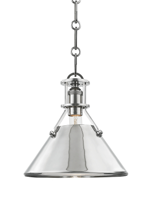 Hudson Valley Lighting Metal No 2 Pendant - Polished Nickel