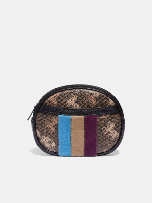 Harness Buckle Reversible Belt And Pouch With...