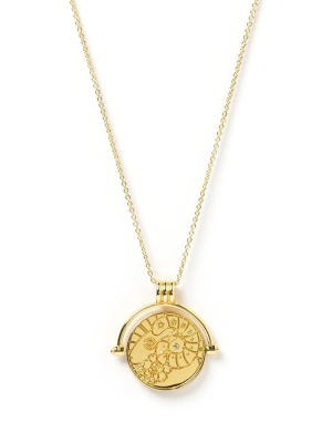 Zodiac Spinner Necklace - Gold