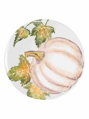 Vietri Pumpkins Round Platter With Pumpkin