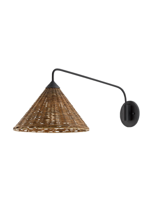 Basket Swing Arm Sconce