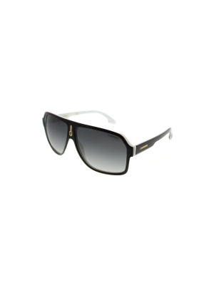 Carrera 1001/s 80s 9o Unisex Aviator Sunglasses Black White 62mm