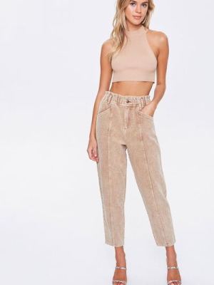 Corduroy Paperbag Pants