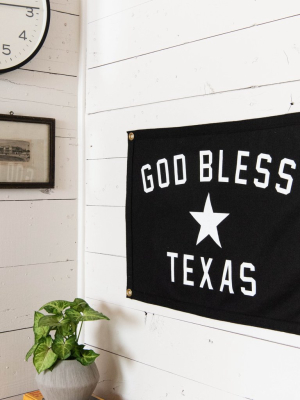 God Bless Texas Camp Flag