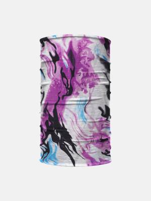 Purple Marble Neck Gaiter