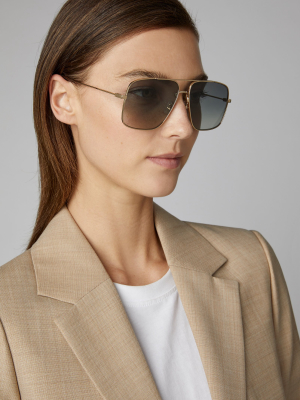 Metal Aviator Sunglasses