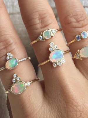 Opal Spear Ring